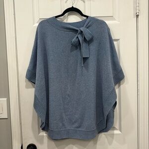 Talbots women’s blue poncho 1X